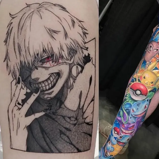 Anime tattoo — WA Tattoo, Las Vegas