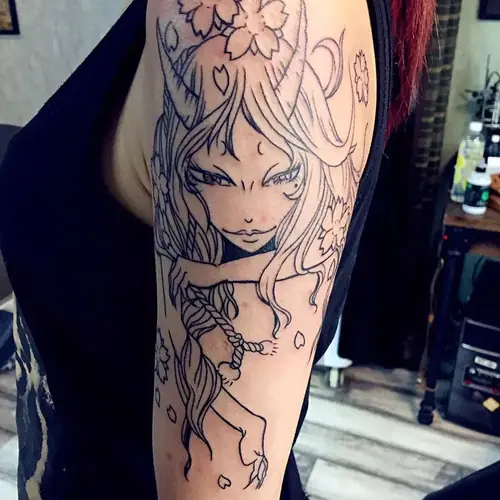Anime tattoo — WA Tattoo, Las Vegas