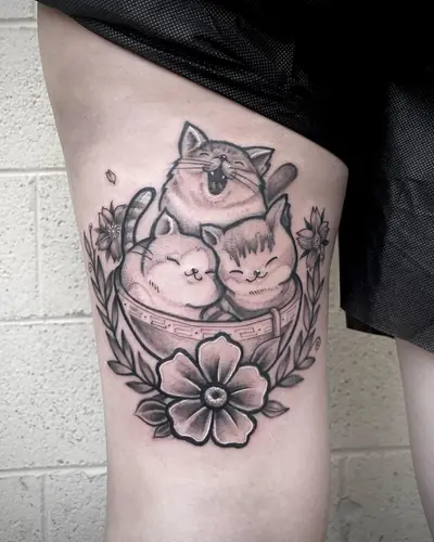 Black and grey tattoo — WA Tattoo, Las Vegas