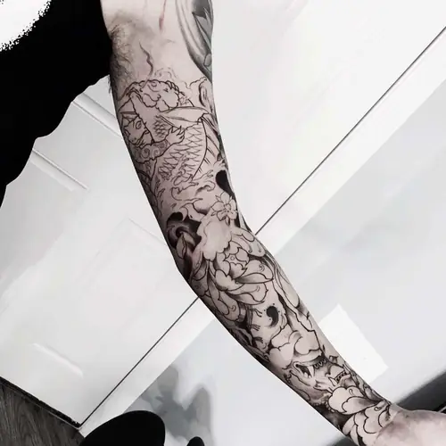 Black and grey tattoo — WA Tattoo, Las Vegas