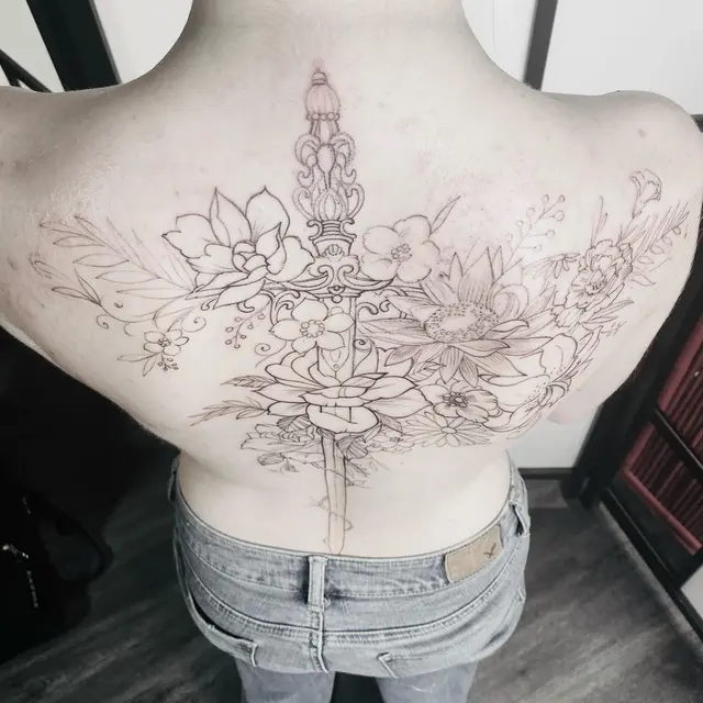 Black & grey tattoo — WA Tattoo, Las Vegas
