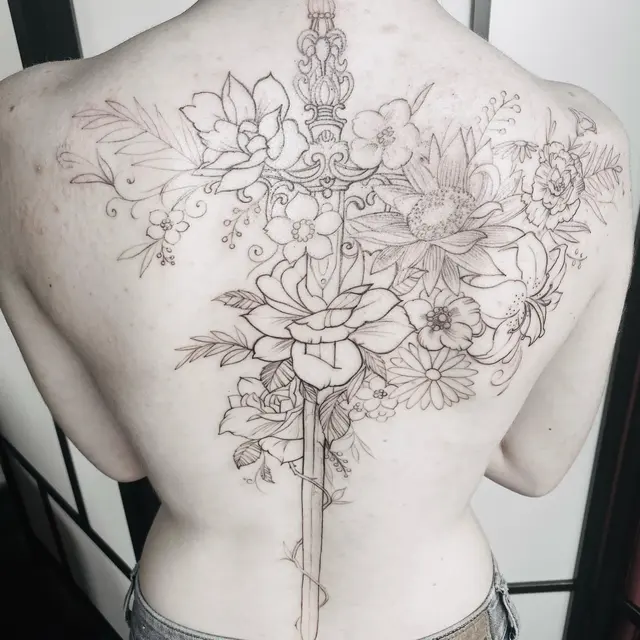 Black & grey tattoo — WA Tattoo, Las Vegas