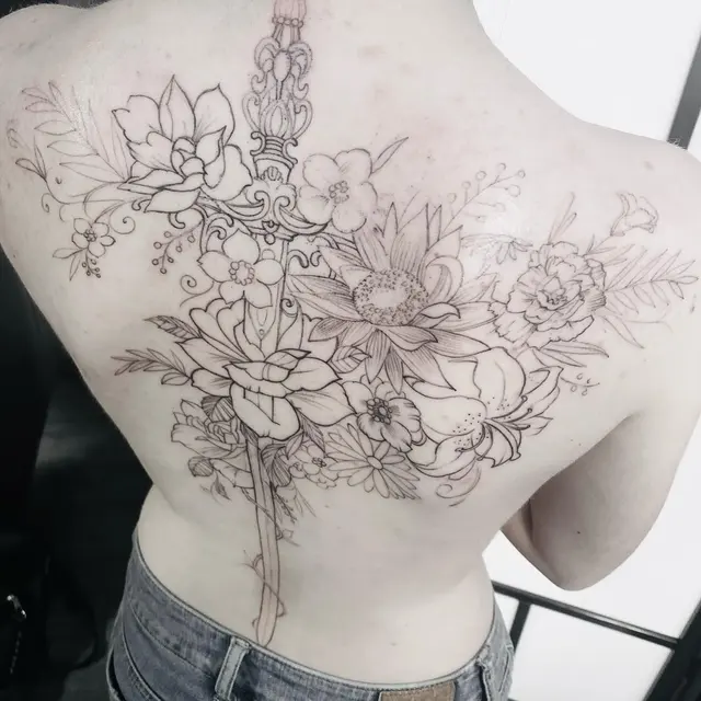 Black & grey tattoo — WA Tattoo, Las Vegas