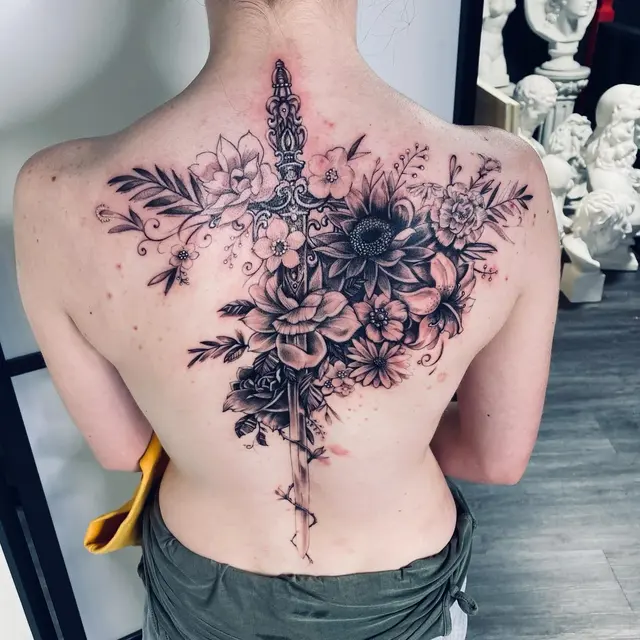 Black & grey tattoo — WA Tattoo, Las Vegas