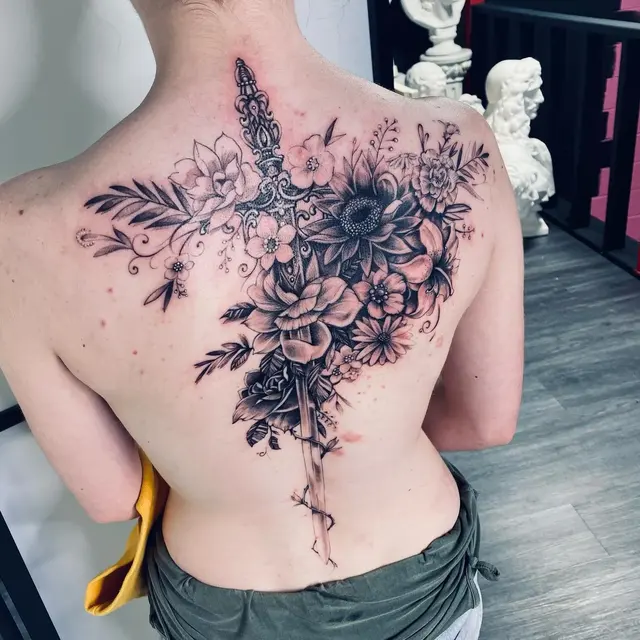 Black & grey tattoo — WA Tattoo, Las Vegas