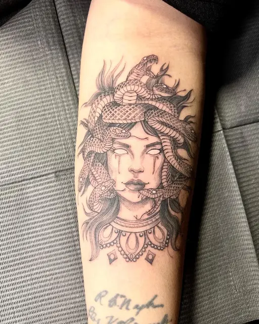 Black & grey tattoo — WA Tattoo, Las Vegas