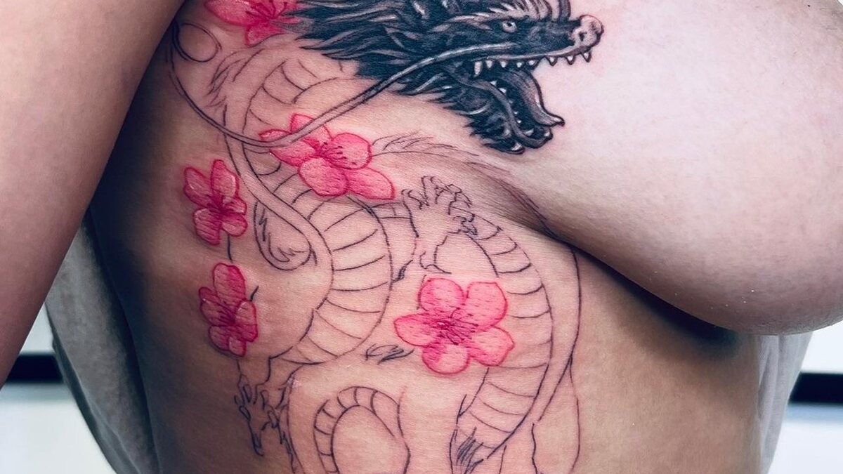 Bold Japanese-style cover-up tattoo — WA Tattoo, Las Vegas
