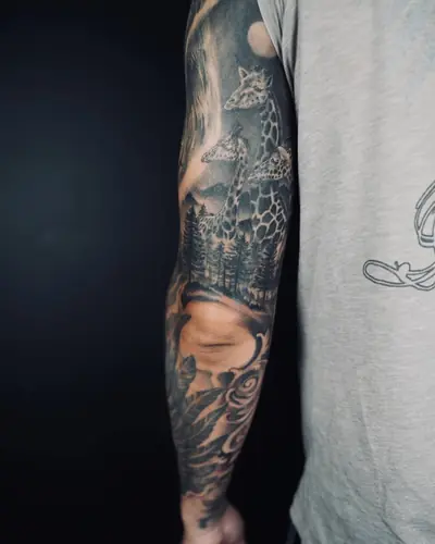 Color tattoo by Sahara — WA Tattoo, Las Vegas