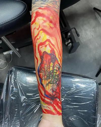 Cover-up tattoo — WA Tattoo, Las Vegas
