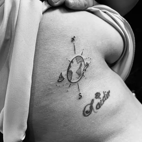 Fine-line tattoo — WA Tattoo, Las Vegas