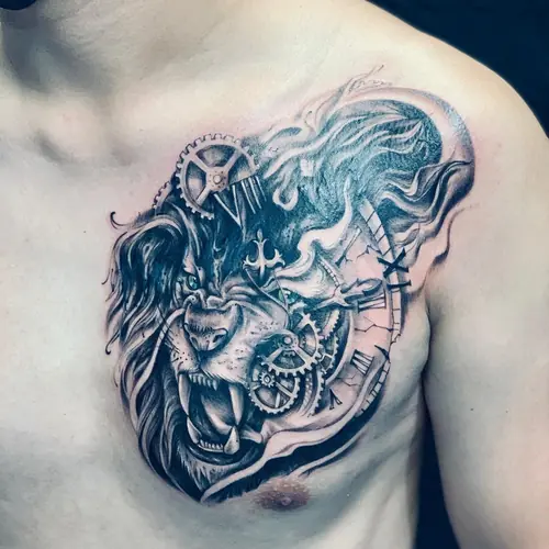 Fine-line tattoo — WA Tattoo, Las Vegas