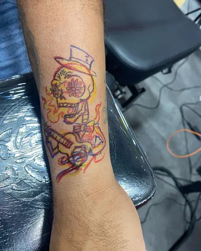 Fine-line tattoo — WA Tattoo, Las Vegas