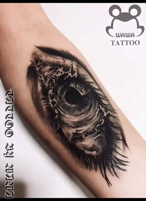 Realistic eye tattoo — WA Tattoo, Las Vegas